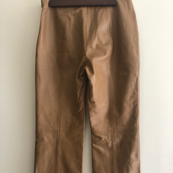 VS2 by Vakko Tan 100% Leather Pants Size 6 - Picture 3 of 4